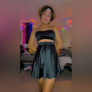 Black Size Small Flare mini dress by Windsor